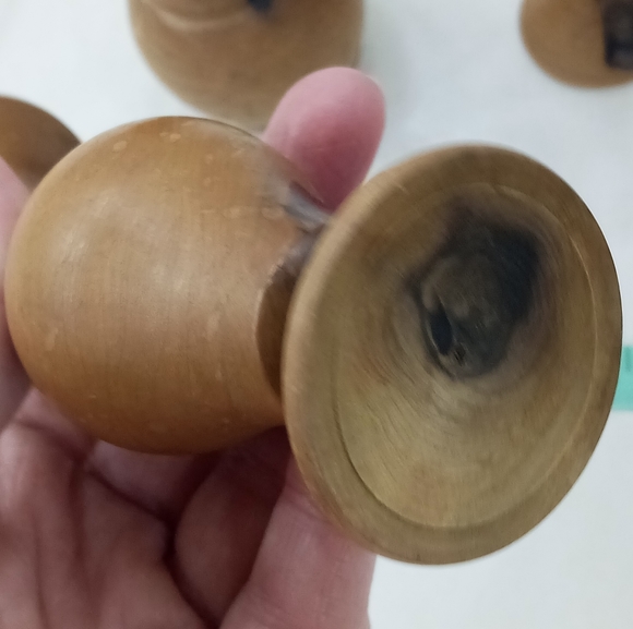 Three Hand crafted Hand-Turned Wood Vase Vessel - Picture 7 of 9